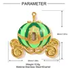 Retro Francés Calabaza Diablo Grande DIY Colgante de Acero Inoxidable Collar de Coche de Calabaza para Mujer Colgante de Joyería de Acero de Titanio