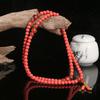 Pulsera de cuentas Xizang de 108 cuentas de 8 mm, retro, estilo nacional, pulsera de esmalte coloreado, pulsera de juego roja de los estados en guerra al por mayor