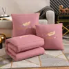 Colcha-Almohada Engrosada de Doble Uso para Siesta en la Oficina, Colcha de Aire Acondicionado, Cojín de Coche, Almohada Plegable para Sofá, Colcha Refrescante de Verano