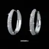 Amazon moda brincos de moissanita meia lua brincos joias fabricantes atacadistas brincos de diamante moissan brincos