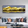 Nuevo estilo chino, pintura decorativa para sala de estar Jinshan, luz de lujo, sofá, fondo de pared, oficina atmosférica, pintura colgante de porcelana de cristal