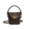 Bolso de mano estilo cubo vintage de otoño e invierno de 2024, sencillo e informal, estilo mensajero coreano.