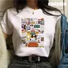 Camiseta Divertida de Desenho Animado Amigos Programa de TV Moda Transfronteiriça Aliexpress Amigos Original Feminina Gráfica