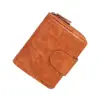 Cartera para Mujer RFID Moda Europea y Americana Nueva, Simple Retro de Longitud Media con Múltiples Ranuras para Tarjetas, Cartera Femenina Transfronteriza