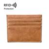 Requintado e elegante Ultra-fino não-genuíno Couro RFID Card Holder Grande Capacidade Multi-card Holder PU Leather Coin Bolsa Cartão Bancário