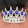 Corona de Tiara de Aleación Barroca Transfronteriza Europea y Americana 16 Gotas de Agua Flor Corona Redonda Completa Adornos para Decoración de Pasteles