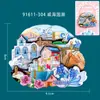 Ímãs de Geladeira de Madeira de Shandong Weihai, Souvenirs Turísticos Culturais e Criativos da Tendência Nacional, Ímãs de Geladeira Populares de Marcos Turísticos em Estoque