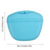 Bolsa de silicona para entrenamiento de mascotas, bolsa de refrigerios para mascotas, bolsa de entrenamiento para perros, riñonera para entrenamiento al aire libre, riñonera portátil para comida de perro.