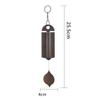 Campana de Viento Heroica Transfronteriza Campana de Viento para Exterior Transfronteriza Decoración de Patio Campana de Viento de Hojas Decoración Metálica Retro