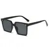 Gafas de Sol Gm Transfronterizas, Protección Solar, Gafas de Sol Cuadradas de Moda, Gafas de Sol Estilo Callejero Retro, Gafas de Metal con Montura Cuadrada