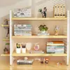 Prateleira de Armazenamento para Mesa, Organizador de Mesa, Estante Multi-Nível para Exibição de Livros, Painel Perfurado para Mesa de Escritório
