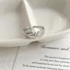 Anel Aberto Minimalista Estilo Coreano com Zircônia em Forma de Estrela e Acabamento Escovado para Mulheres, Luxo Leve, Elegante, Fashion, Tendência, Joia de Dedo Versátil
