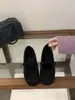 2025 Nuevos Zapatos Mary Jane de Terciopelo Retro para Otoño e Invierno Zapatos de Gorro Cálidos Estilo Preppy Lazo en una Pierna Zapatos para Mujer
