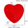 S55 Nuevo Popular Europeo y Americano Concha Corazón Rojo Amor Colgante Pequeño con Zircón