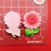 Flores de Gradiente de Colores Simuladas Girasol Margarita Accesorios de Resina Tocado DIY Pasador Accesorios para Funda de Teléfono Móvil Pegatinas