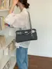 Bolso de Hombro de Gran Capacidad de Alta Gama Heng Geng Nuevo Color Lino Bloque de Color Bolso de Mano Bolso de Hombro Bolso Mensajero Tote para Mujer