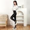 Leggings Transfronteiriços com Strass, Cintura Alta, Levanta Bumbum, Calça Nove Pontos Sem Costura, Feminina Justa ao Corpo, Emagrecedora, Leggings de Outerwear