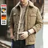 2026 Invierno Transfronterizo Amazon Chaqueta de Algodón para Hombre Cálida de Moda Holgada Color Sólido Requiere Conversión de Talla