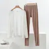 Conjunto de Duas Peças de Moda Casa Nova Primavera e Verão para Mulheres, Conjunto Casual de Camisa com Proteção Solar Solta Fina e Leggings