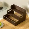 Estilo Medieval Escalera Estante de Almacenamiento Multiusos para Condimentos Estante Multifuncional para Frascos y Botellas de Condimentos en Encimera de Cocina