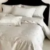 Juego de seis piezas de toalla de algodón 100% de alta gama minimalista de 60 hilos con bordado de algodón de fibra larga, juego de ropa de cama de tres piezas de algodón puro bordado