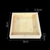 Caja Decorativa de Madera Navideña Adorno Almacenamiento de Pulseras Caja de Madera a Cuadros Accesorios para Pulseras DIY 9 Cajas Cuadriculadas Ordenadas