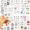 8 pegatinas originales de gatitos lindos en acuarela para pijamas, decoración para tarjetas de cuenta manual DIY, funda de teléfono móvil, venta al por mayor coreana