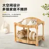 Cama para gato con alfombrilla refrescante de verano, cama para gato con tumbona y alfombrilla refrescante de doble capa, rascador para gatos resistente al desgaste, cama para gato de sisal de doble capa integrada