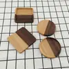Posavasos Creativo de Madera Maciza Estilo Ins para Taza de Agua, Posavasos para Taza de Té, Posavasos Aislante del Calor, Posavasos de Madera Antideslizante, Posavasos para Mesa de Comedor, Plato para Bocadillos
