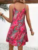 Vestido de Suspensório Feminino Sexy, Elegante e Fashion com Estampa Paisley, Popular no Verão de 2025, para Férias Transfronteiriças