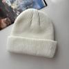 Gorro de Invierno 2026 para Hombres y Mujeres, Gorro de Punto de Color Sólido, Gorro de Esquí sin Visera