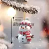 Decoración de Coche Colgante Plano 2D de Acrílico Nuevo Transfronterizo Accesorios de Muñeco de Nieve Navideño de Dibujos Animados Colgante Decoración