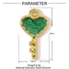 Amor europeo y americano moño llave diy titanio acero colgante femenino aceite cinco puntas estrella luna acero inoxidable joyería colgante
