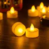 Vela Digital Artificial LED Festa Casamento Aniversário Conjunto Adereços Vela de Chá Pequena Natal Halloween Atmosfera de Feriado Luz