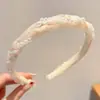 Diadema de lujo ligero sintiendo presión ambiente para el cabello diadema cara femenina accesorio para el cabello de lazo estilo retro Hong Kong pinza para el cabello tocado de alta gama