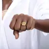 Anillo de Letra para Mujer con Fuente Inglesa Antigua Transfronteriza, Anillo Redondo de Cobre, Joyería de Moda, Regalo de Navidad