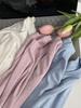 Shufulei 2.0/Lycocell Lã Camiseta de Manga Longa Sedosa Feminina Outono Nova Cor Sólida Top Y9936H