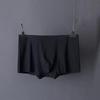 Venta al por mayor de ropa interior de seda de hielo para hombre, bóxer transpirable antibacteriano fino de verano, pantalones cortos sin costuras de cuatro esquinas, una generación de cabello