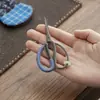 Tijeras de té vintage, Cortador de bolsitas de té, Accesorios para arte del té, Tijeras para tela gruesa con cubierta protectora, Tijeras de té pequeñas de alta calidad