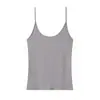 Top de Mujer Elegante de Moda 2026 Estilo Europeo y Americano Transfronterizo, sin Mangas, Cuello Redondo, Tirante Recto, Tres Colores 3253803