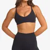 Sujetador de Yoga Transfronterizo sin Tirantes para Mujer con Almohadillas Extraíbles en el Pecho, Sujetador Deportivo con Diseño de Espalda Cruzada, Camiseta sin Mangas de Fitness para Usar como Prenda Exterior