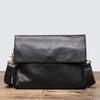 Bolsa de ombro masculina de couro original retrô, bolsa mensageiro feminina de couro Crazy Horse, bolsa para iPad feita à mão, clutch de couro de vaca