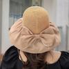Nuevo sombrero de sol de plástico negro de ala grande para primavera y verano con lazo, sombrero de pescador plegable para almacenamiento, moda femenina, todo partido, protección solar