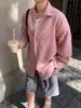 Camisa a Cuadros Suelta Estilo Retro Callejero para Hombre Oversize Casual Chaqueta de Manga Larga para Pareja Primavera y Verano