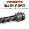 Tipo Bg Plástico Tubería Corrugada Junta Manguera de Nylon Roscado Conector Rápido de Inserción Directa Funda Recto Roscado Métrico