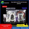 Saco Auto-selante de PVC com Furo para Pendurar Transparente Selado para Joias Saco de Embalagem para Anel de Joia Colar Bolso de Armazenamento PVC