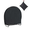 Funda Redonda para Leña para Balcón Exterior 600D Cubierta para Madera para Lluvia y Polvo con Bolsa