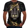 Camiseta de verano 2024 transfronteriza con estampado digital 3D para hombre, camiseta de manga corta