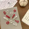 Pacote com 10 Presilhas de Cabelo Infantis Fofas com Bolinhas para Meninas, Presilhas Laterais Versáteis com Estrela de Cinco Pontas para Franja