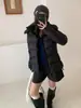 Chaqueta Acolchada de Algodón Moda Ligeramente Ajustada Corta para Mujer 2026 Invierno Engrosada Cálida con Capucha Versátil Chaqueta de Algodón Ropa de Abrigo